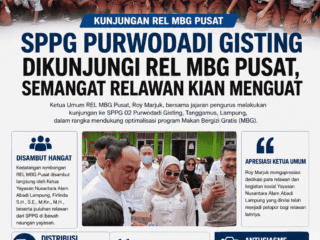SPPG Purwodadi Gisting Dikunjungi REL MBG Pusat, Semangat Relawan Kian Menguat.