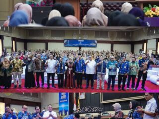 Gubernur Lampung Rahmat Mirzani Djausal membuka kegiatan Pelatihan Pengembangan Kapasitas Usaha (PKU) Akbar yang digelar PT Permodalan Nasional Madani (PNM) Cabang Lampung di Gedung Pusiban