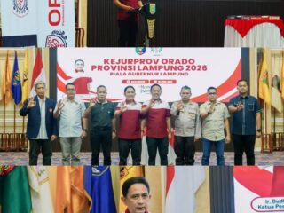 Kejuaraan Provinsi (Kejurprov) Federasi Olahraga Domino Indonesia (ORADO) Provinsi Lampung 2026 Piala Gubernur Lampung resmi digelar di Balai Keratun Lantai III,