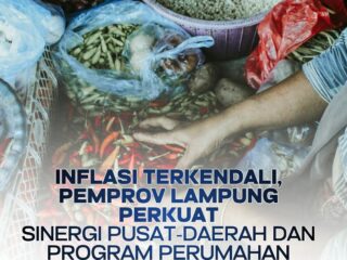 Pemerintah Provinsi Lampung terus menunjukkan komitmennya dalam menjaga stabilitas ekonomi daerah melalui pengendalian inflasi yang terukur