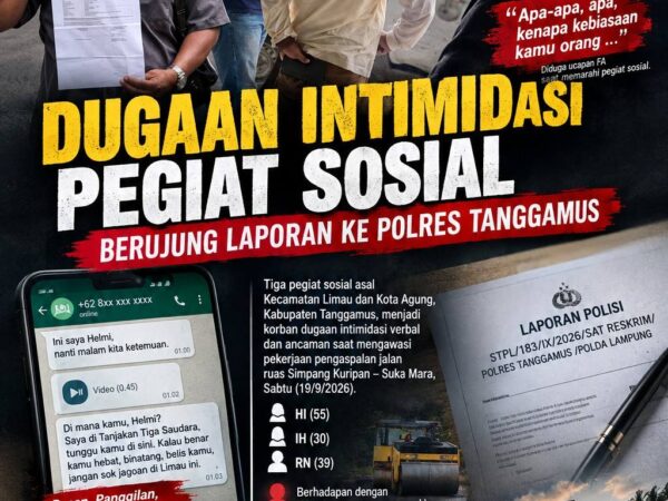 Proyek Jalan Jadi Arena Intimidasi? Oknum Pengawas Diduga Ancam Pegiat Sosial, Laporan Masuk Polres
